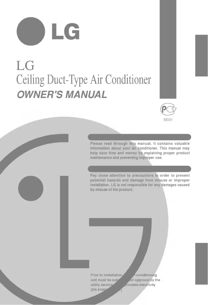 Page 1 de la notice Manuel utilisateur LG B60LH