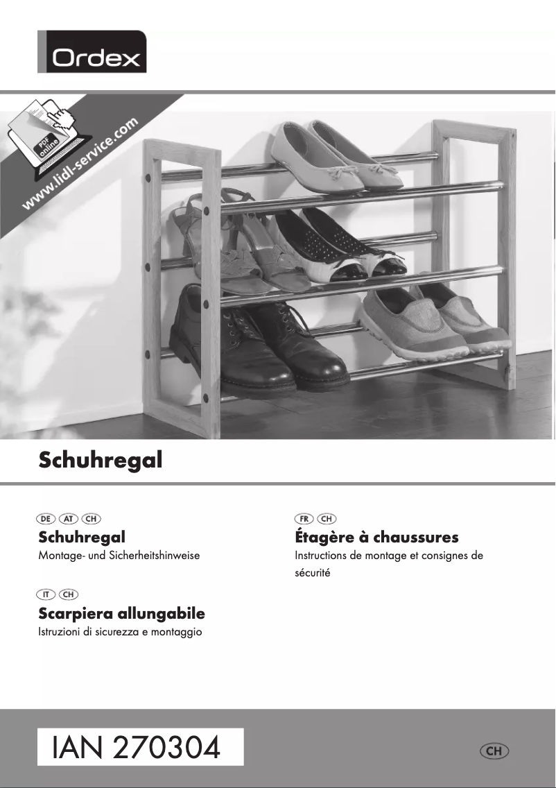 Page 1 de la notice Manuel utilisateur Ordex IAN 270304