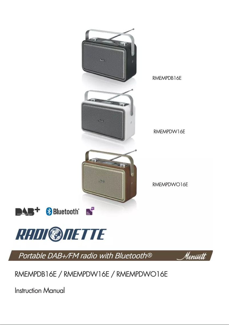 Página 1 del manual Manual de usuario Radionette RMEMPDW16E