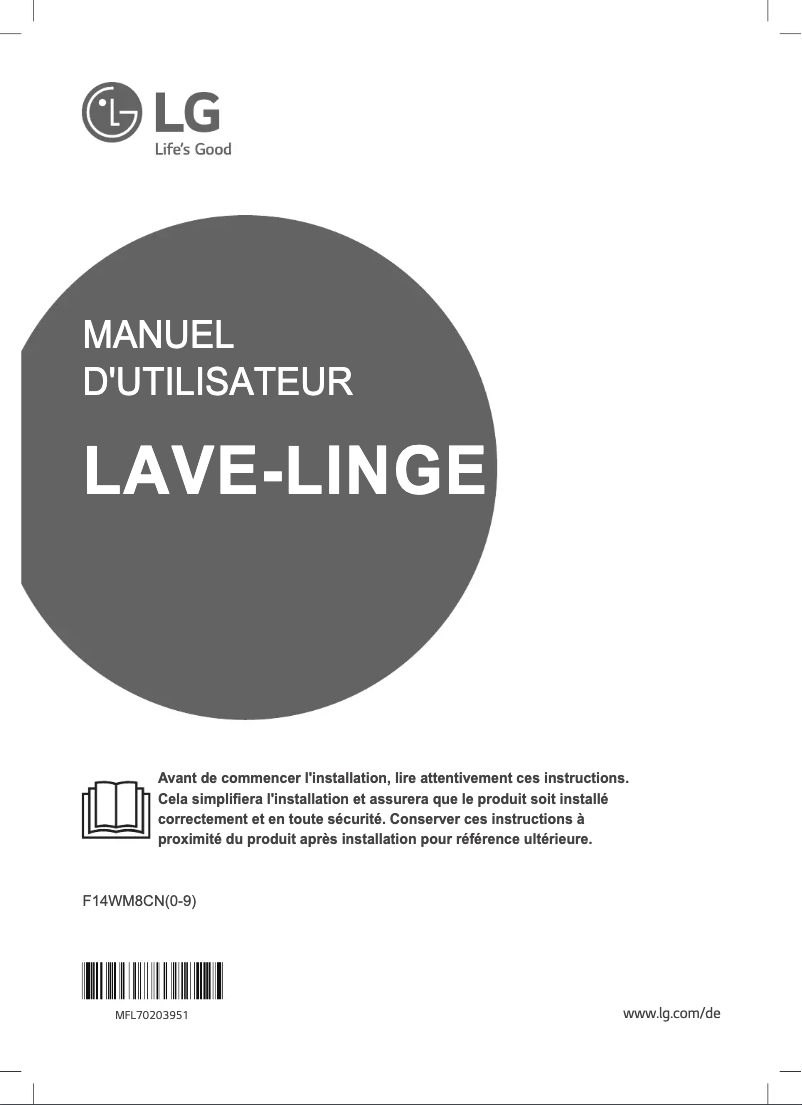 Página 1 del manual Manual de usuario LG F14WM8CN1