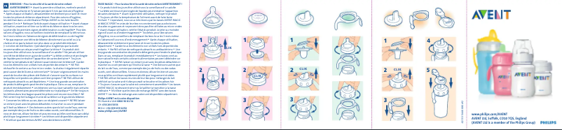 Página 1 del manual Manual de usuario Philips AVENT SCF146