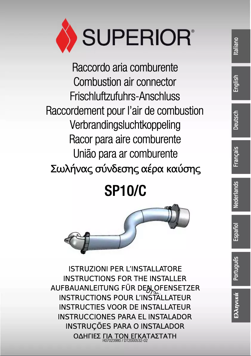 Page 1 de la notice Manuel utilisateur Superior Monia