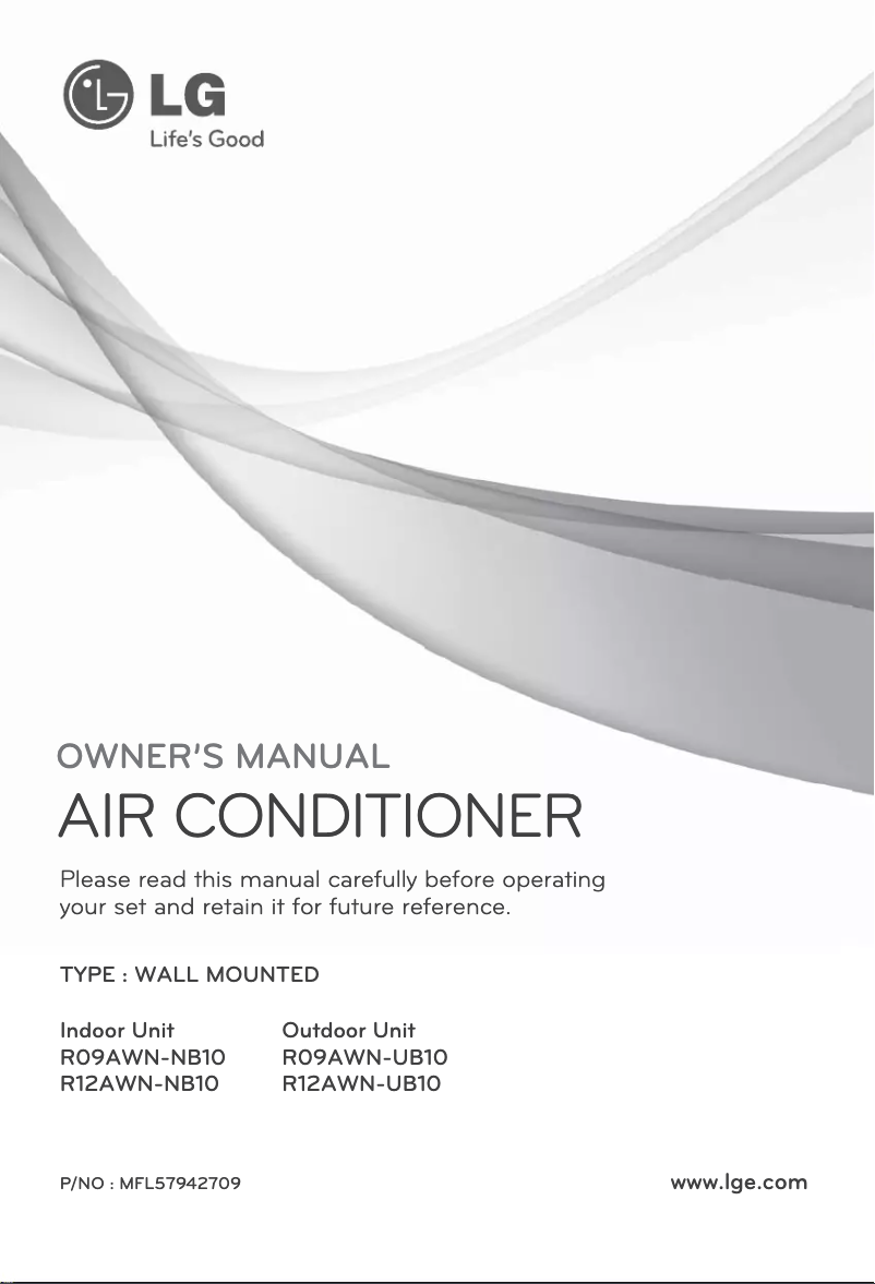Página 1 del manual Manual de usuario LG R09AWN-NB10