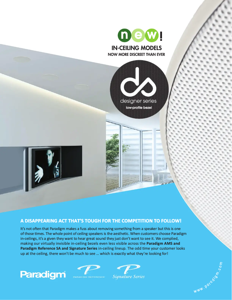 Page 1 of the manual Technical Sheet Paradigm SA-15R-30