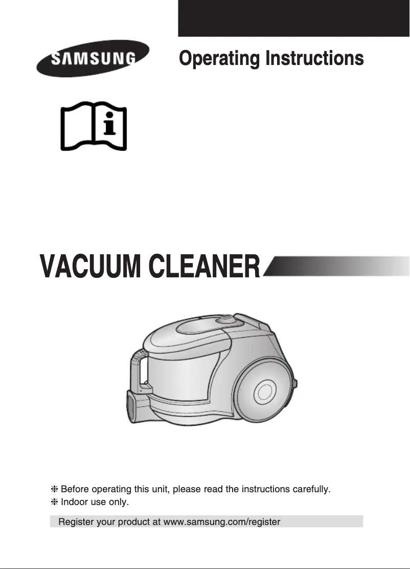 Page 1 de la notice Manuel utilisateur Samsung SC4380