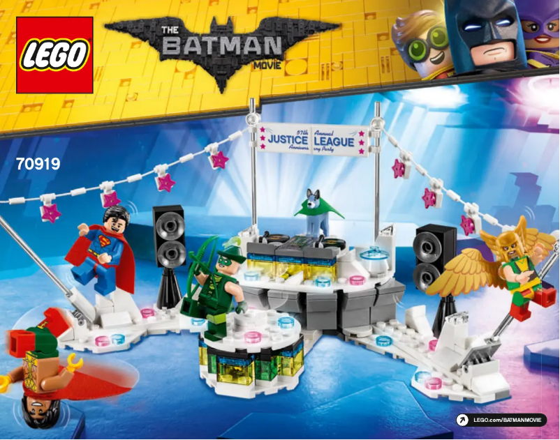 Page 1 de la notice Manuel utilisateur Lego Batman Movie 70919