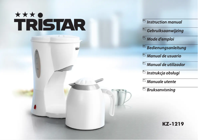 Page 1 of the manual User Manual TriStar KZ-1219