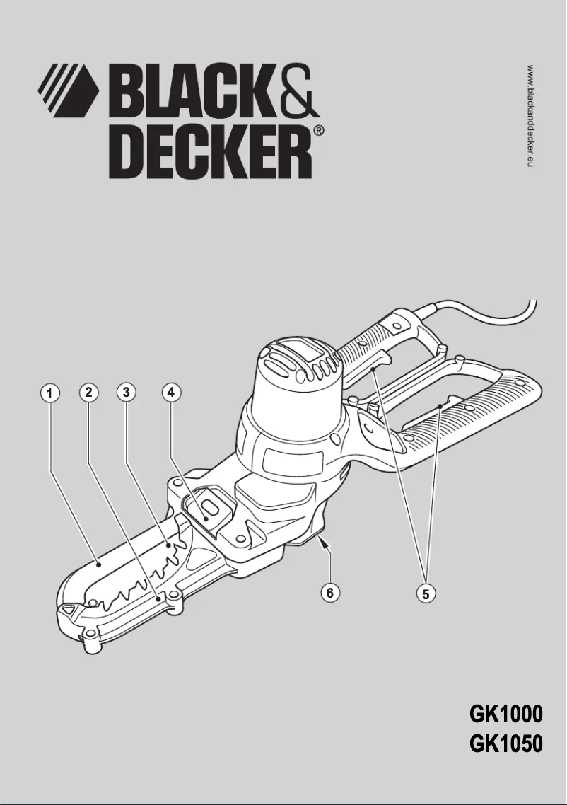 Page 1 de la notice Manuel utilisateur Black & Decker Alligator GK1000