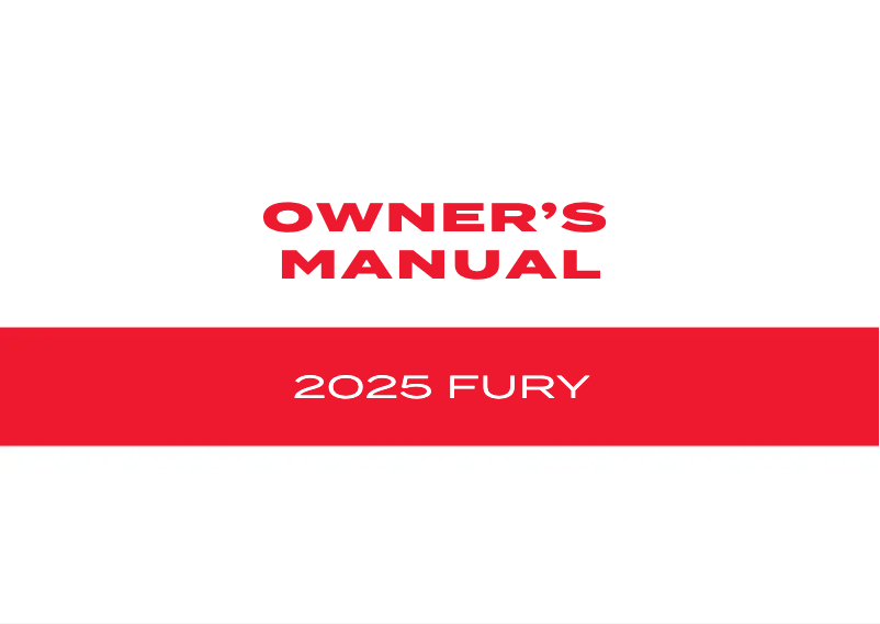 Page 1 de la notice Manuel utilisateur Honda Fury (2025)