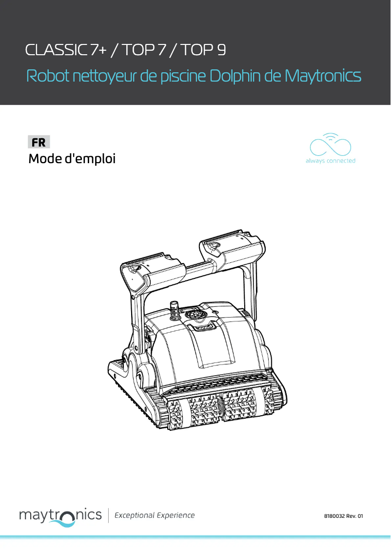Page 1 of the manual User Manual Maytronics Dolphin M500