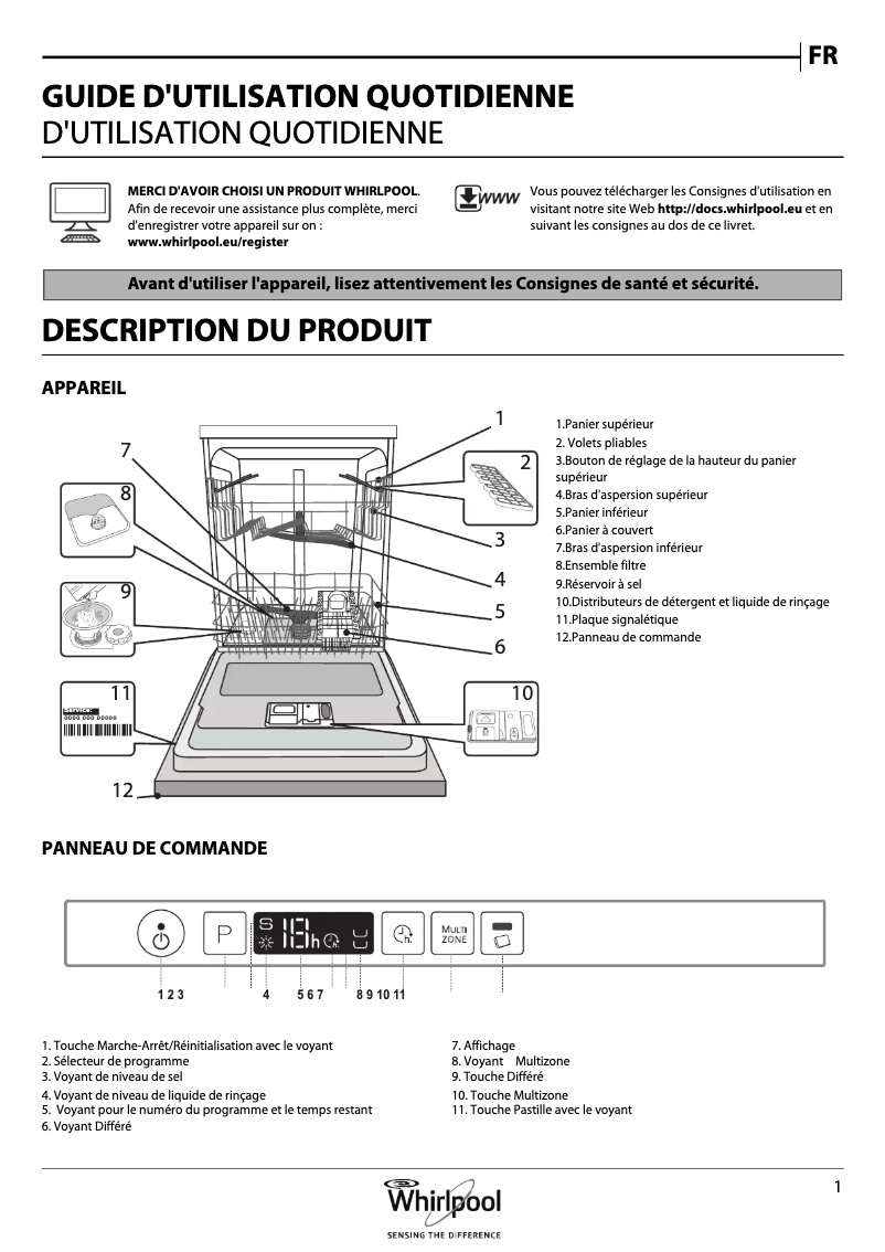 Página 1 del manual Manual de usuario Whirlpool WKIC3C26