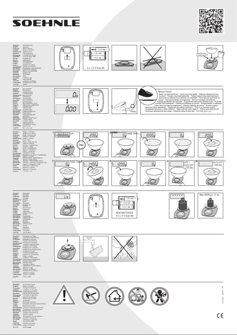 Page 1 de la notice Manuel utilisateur Soehnle 66230