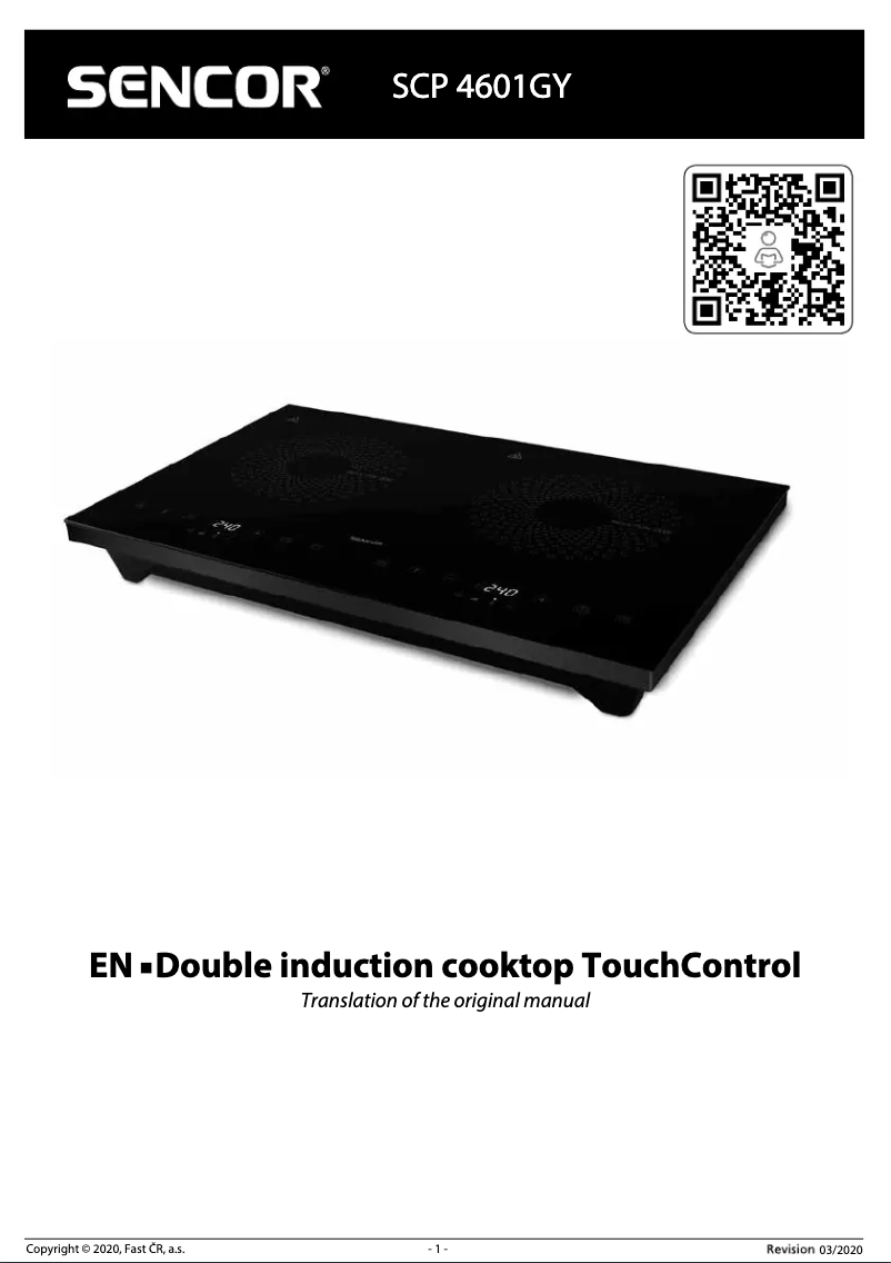 Página 1 del manual Manual de usuario Sencor SCP 4601GY