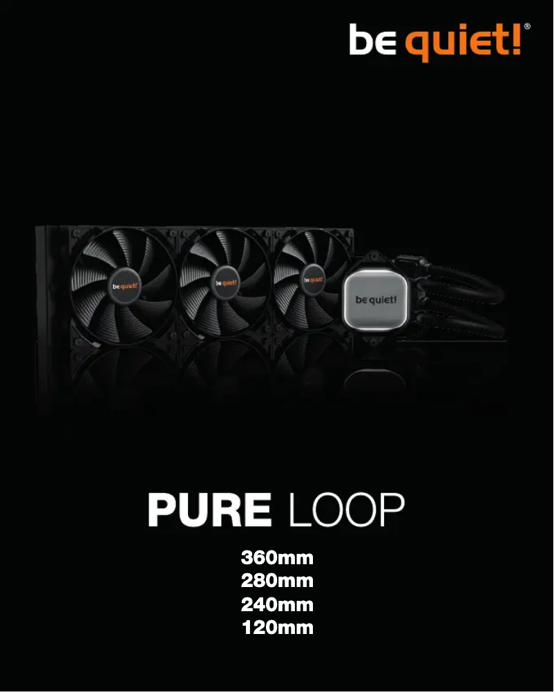 Page 1 de la notice Manuel utilisateur Be Quiet! Pure Loop