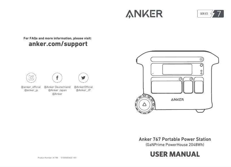 Image de la première page du manuel de l'appareil PowerHouse 767