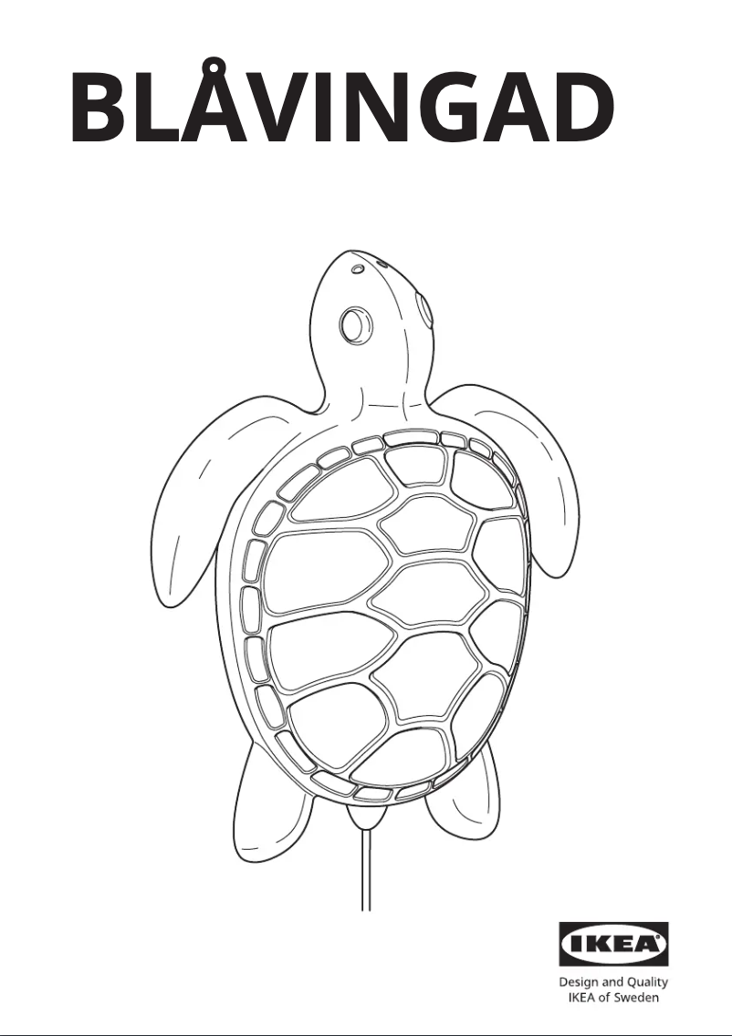 Image de la première page du manuel de l'appareil BLÅVINGAD 105.265.68