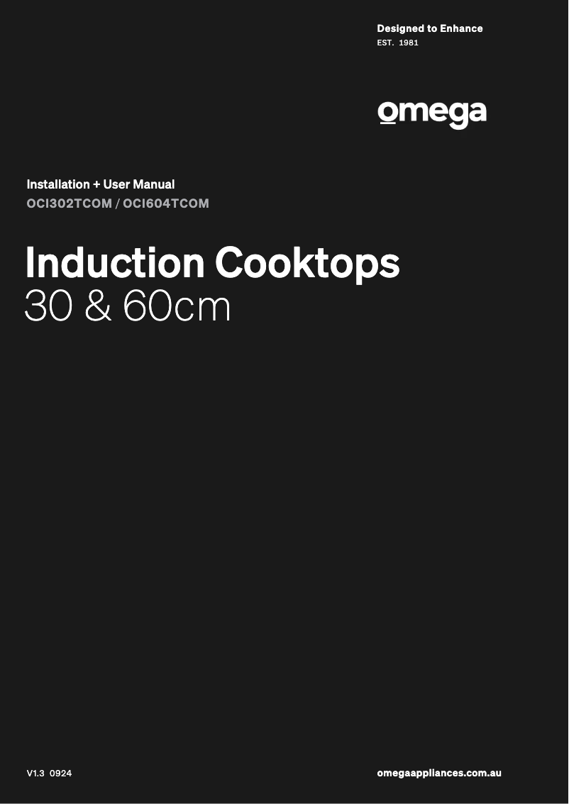 Page 1 de la notice Manuel utilisateur Omega OCI302TCOM