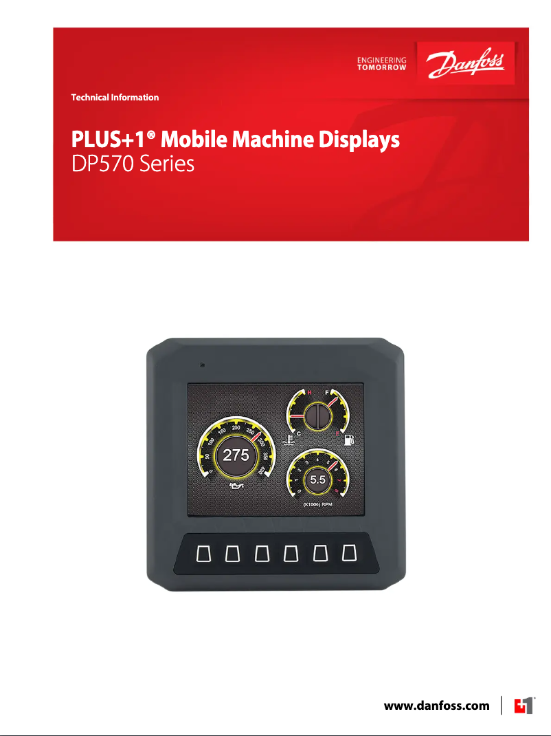 Page 1 de la notice Manuel utilisateur Danfoss DP570