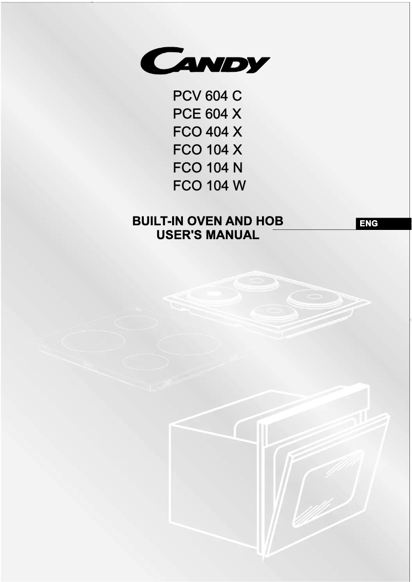 Página 1 del manual Manual de usuario Candy PCV 604 C