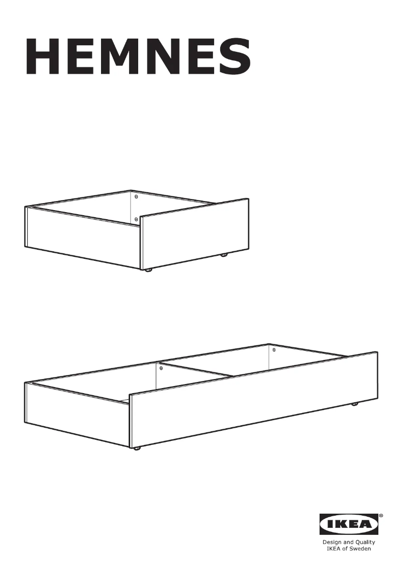 Page 1 de la notice Manuel utilisateur Ikea HEMNES 103.817.30