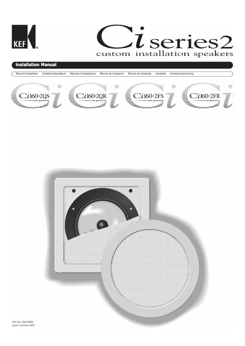 Página 1 del manual Manual de usuario KEF CI160.2FR