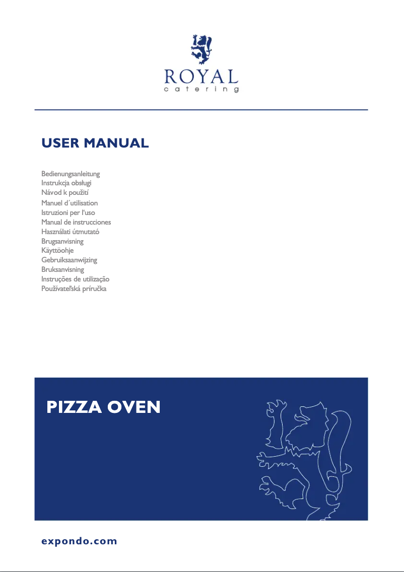 Page 1 of the manual User Manual Royal Catering RCPO-8800-2D