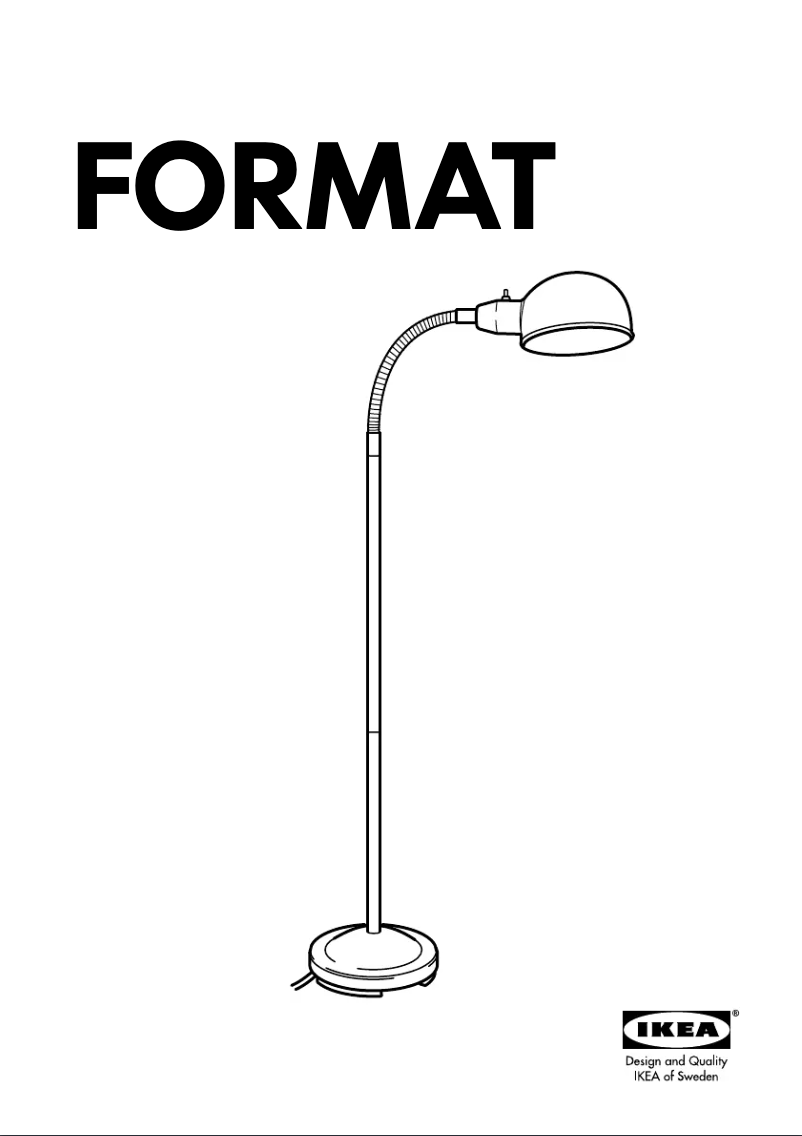 Page 1 de la notice Manuel utilisateur Ikea FORMAT