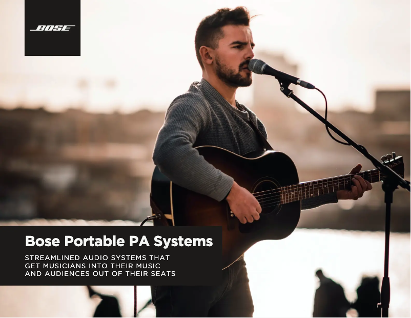 Page 1 de la notice Brochure Bose F1 Powered 731444-1110