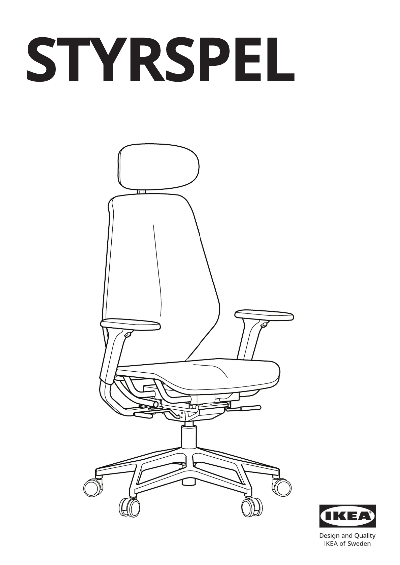 Page 1 de la notice Manuel utilisateur Ikea STYRSPEL 605.260.85