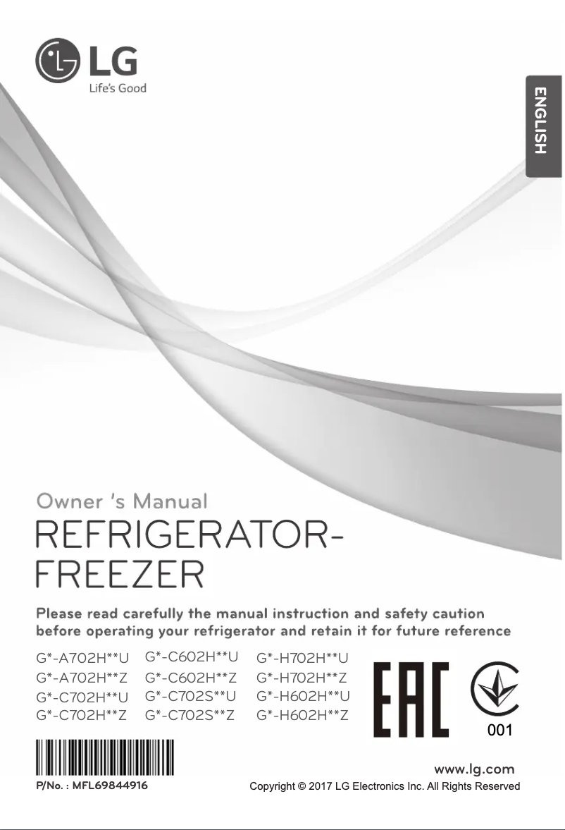 Page 1 de la notice Manuel utilisateur LG GN-H702HQHZ