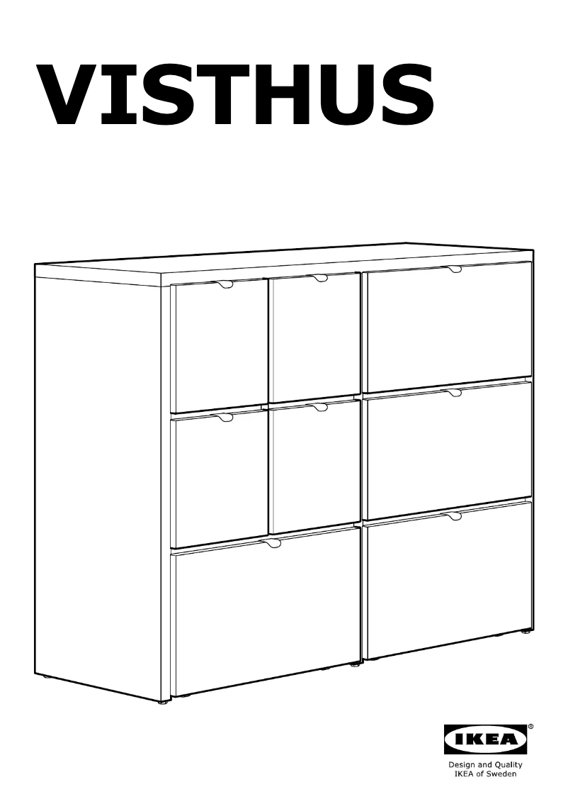 Page 1 de la notice Manuel utilisateur Ikea VISTHUS 104.934.45