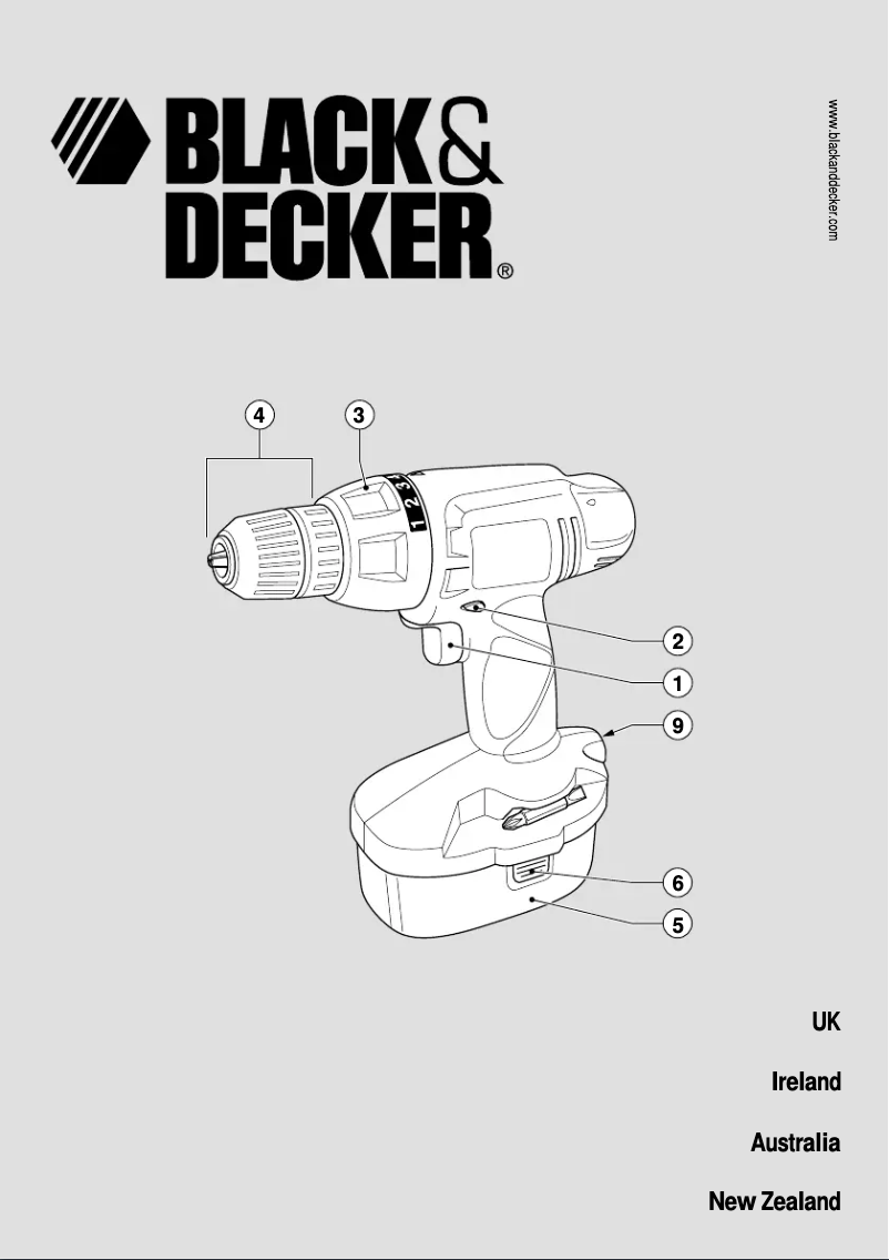 Page 1 de la notice Manuel utilisateur Black & Decker CD12C