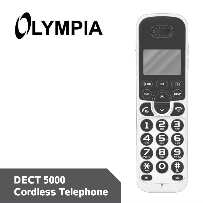 Página nº 1 - Manual de usuario Olympia DECT 5000