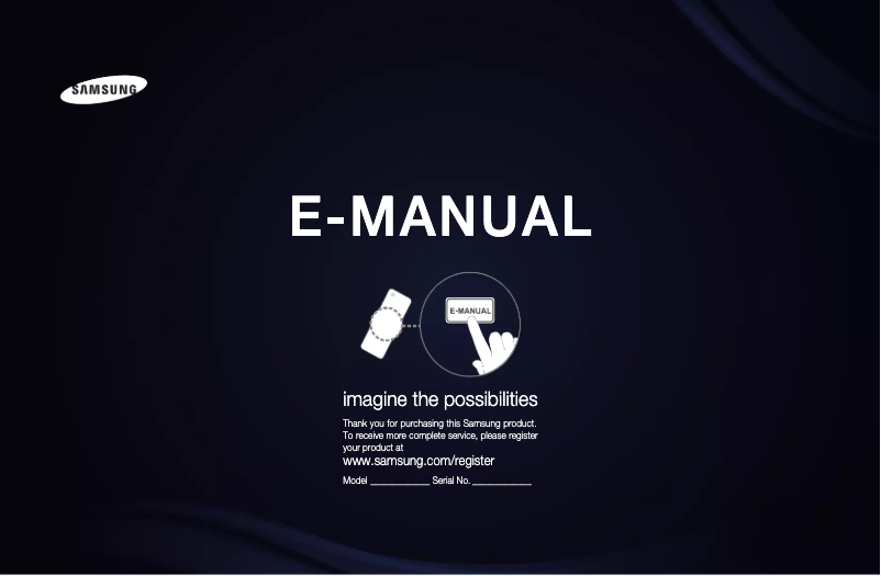 Página 1 del manual Manual de usuario Samsung UA60D6600VM