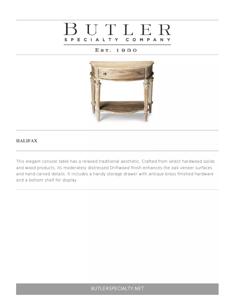 Page 1 de la notice Manuel utilisateur Butler Halifax 0589247