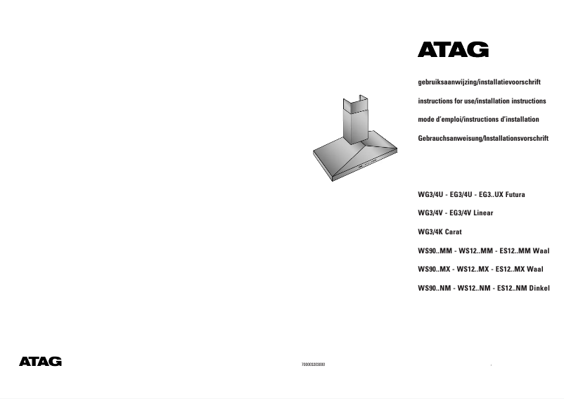 Page 1 de la notice Manuel utilisateur Atag ES1211MX