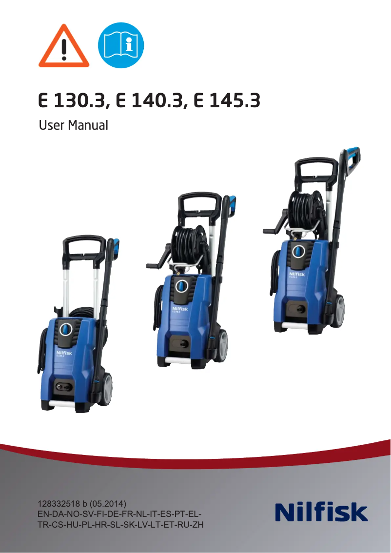 Page 1 de la notice Manuel utilisateur Nilfisk E 130.3-9 PAD X-TRA