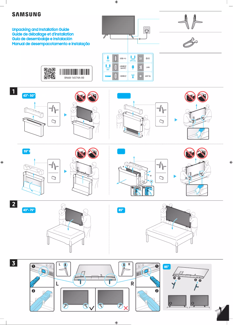 Página 1 del manual Manual de usuario Samsung BE43C-H