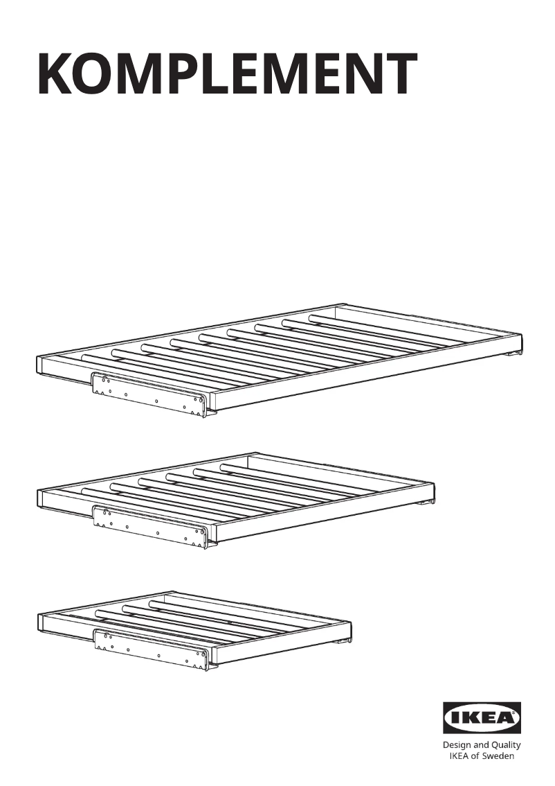 Page 1 de la notice Manuel utilisateur Ikea KOMPLEMENT 004.465.34