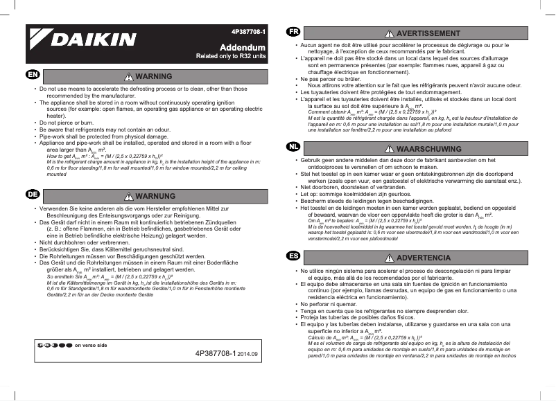 Página 1 del manual Guía de instalación Daikin FTXM50K3V1B