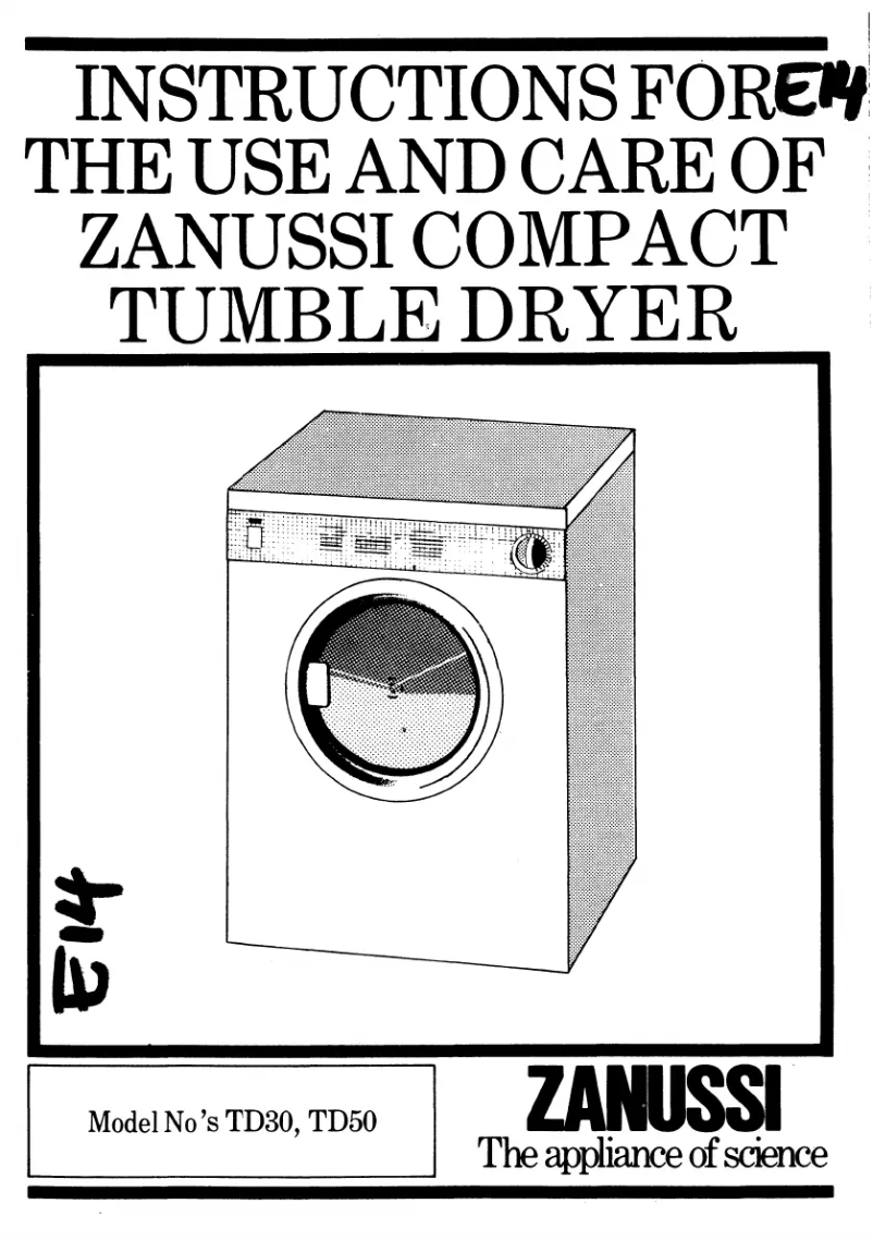 Página 1 del manual Manual de usuario Zanussi TD30