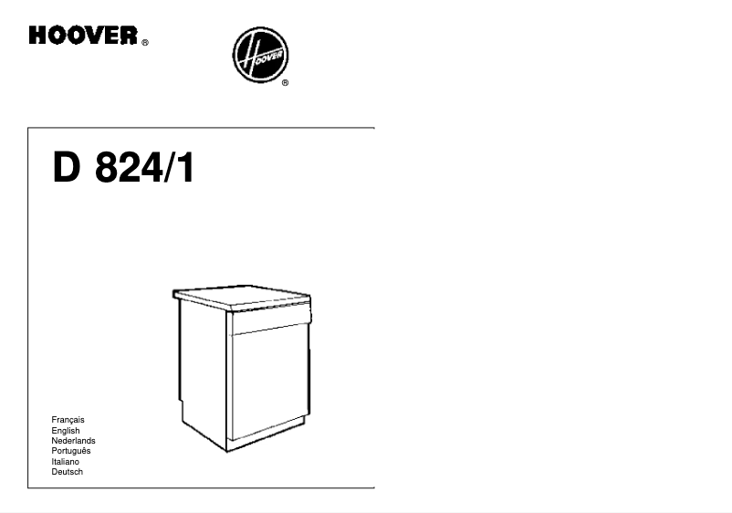 Página 1 del manual Manual de usuario Hoover D824/1021