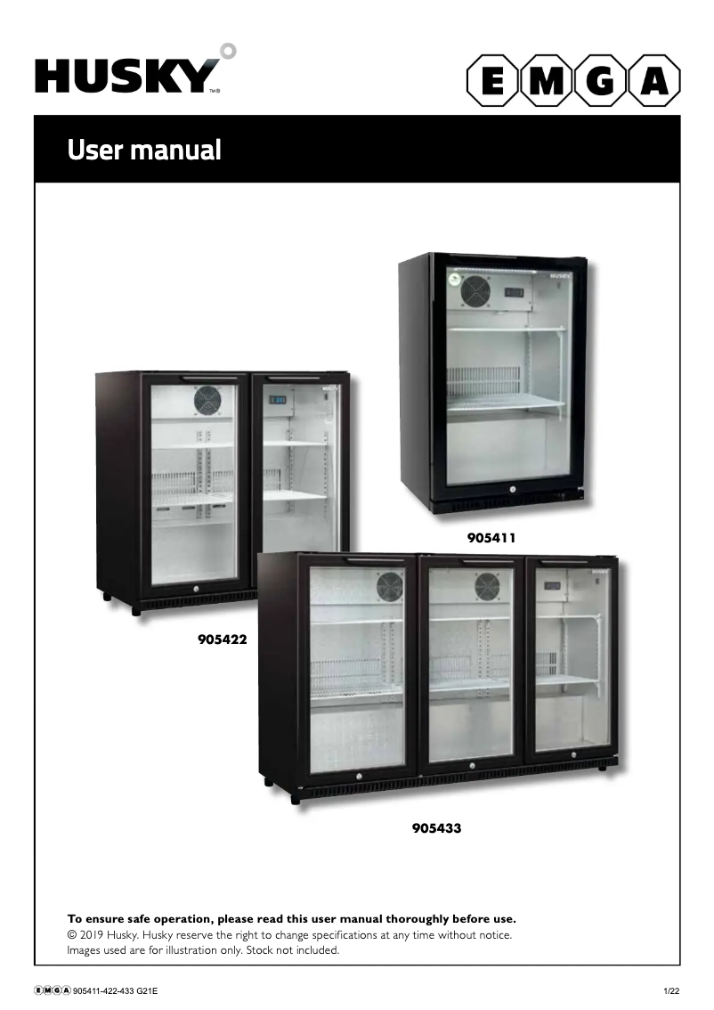 Página 1 del manual Manual de usuario Husky 905422