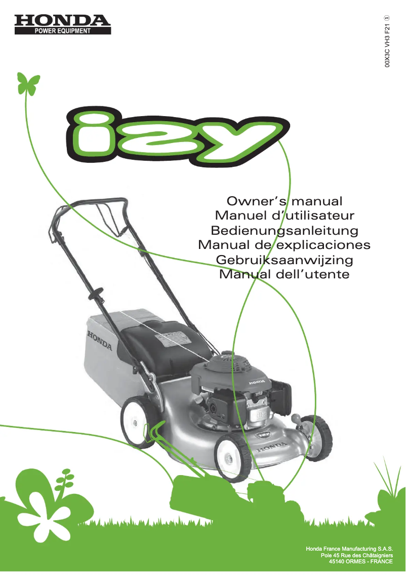 Page 1 de la notice Manuel utilisateur Honda izy