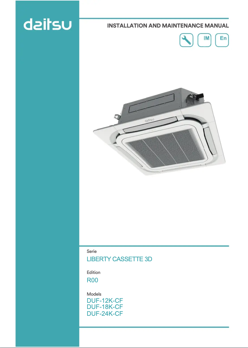 Página 1 del manual Manual de usuario Daitsu DUF 18K