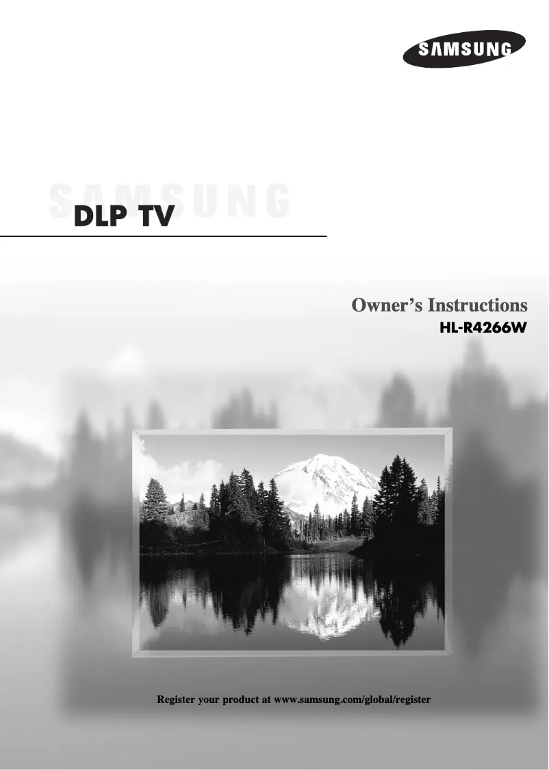 Página 1 del manual Manual de usuario Samsung HL-R4266W
