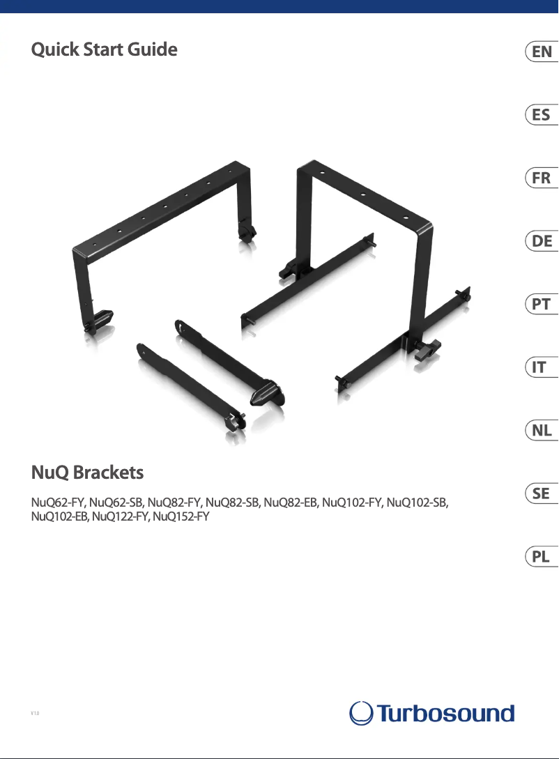 Página 1 del manual Guía de inicio rápido Turbosound NuQ62-FY