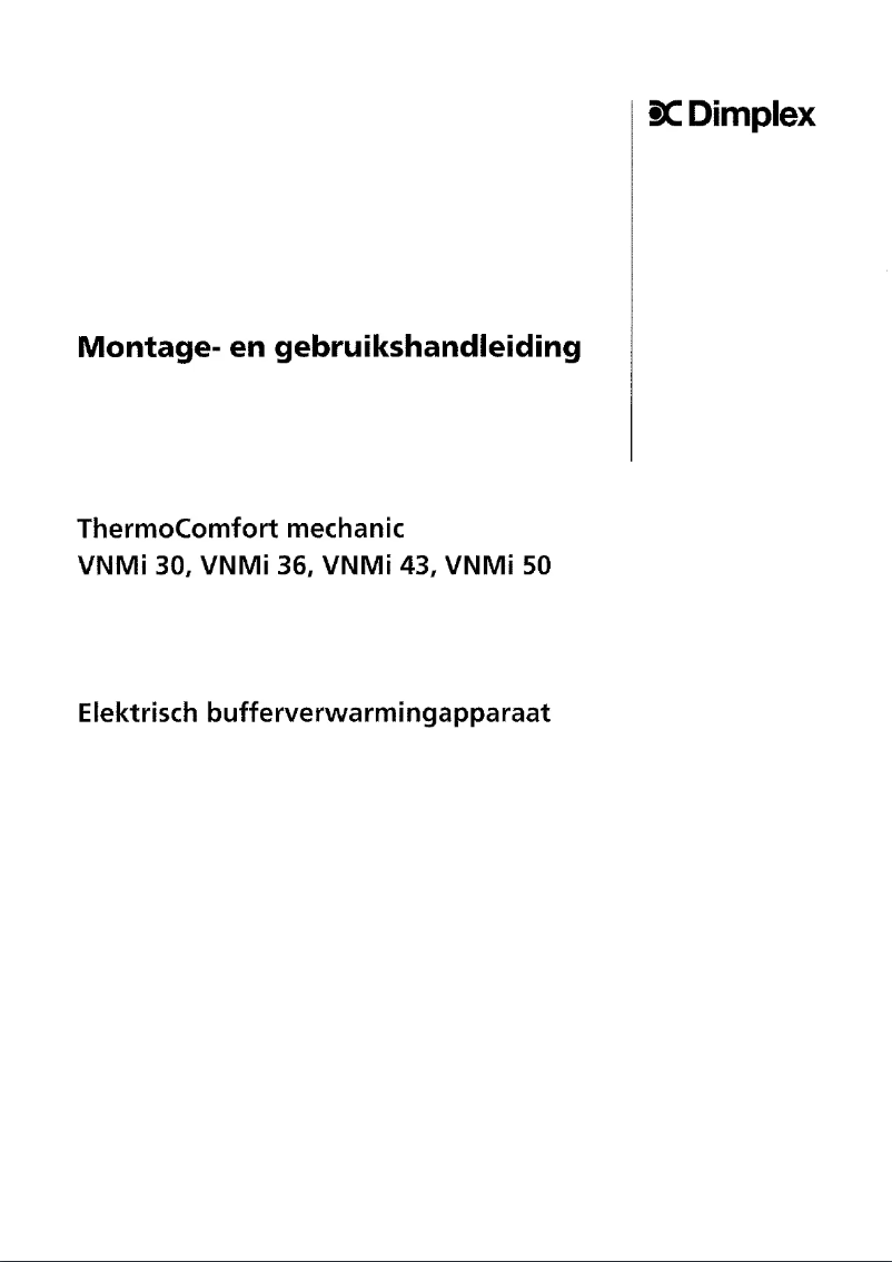 Page 1 de la notice Manuel utilisateur Dimplex VNMi 36