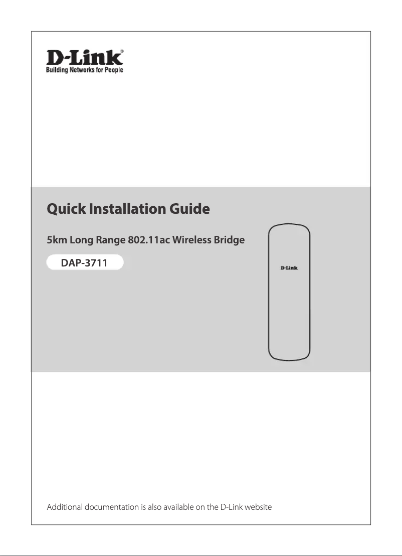 Page 1 de la notice Guide de démarrage rapide D-Link DAP-3711