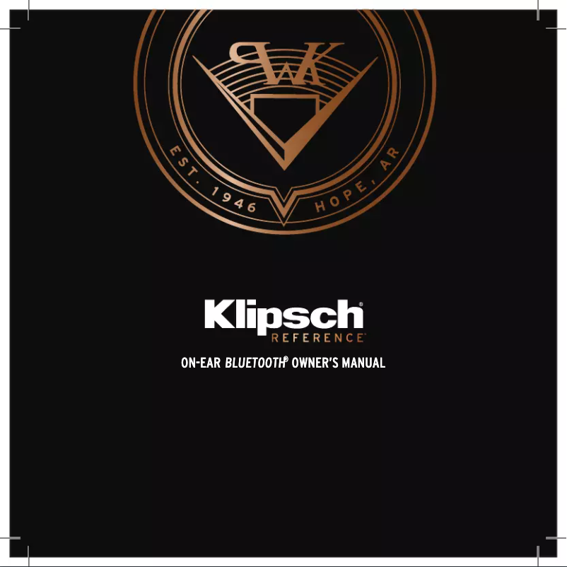 Page 1 de la notice Manuel utilisateur Klipsch Reference On-Ear
